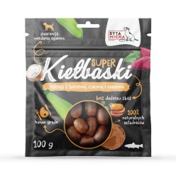   Syta Micha - Mini kolbászkák - Pisztráng édesburival, cukkinivel és kókusszal - 100g