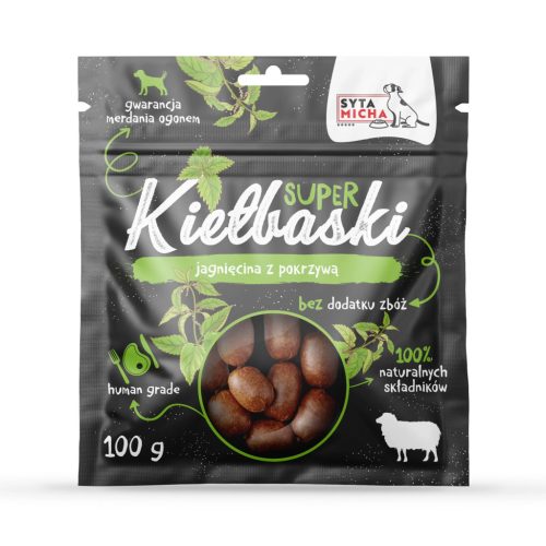 Syta Micha - Mini kolbászkák - Bárány csalánnal - 100g