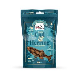   Syta Micha - Szárított jutalomfalat - Tőkehal és Hering - 80g