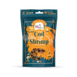   Syta Micha - Szárított jutalomfalat - Tőkehal és Garnéla - 80g