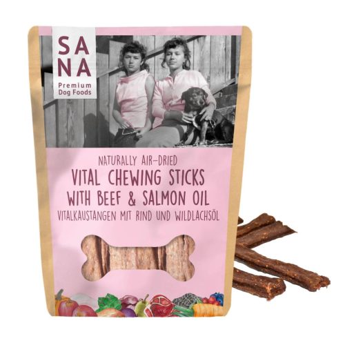 Sana - Fogtisztító rágópálcika - Marha vadlazac olajjal - 150g