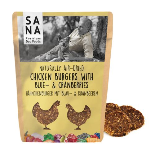 Sana - Burger - Csirke kék-és vörösáfonyával - 100g