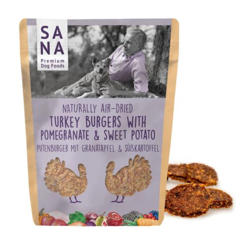 Sana - Burger - Pulyka édesburgonyával és gránátalmával - 100g
