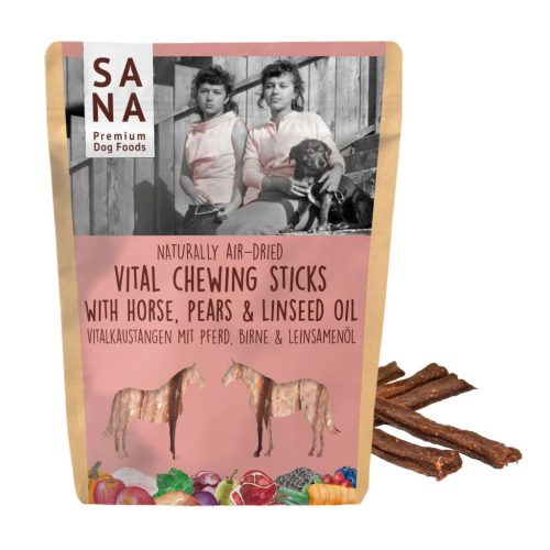 Sana - Fogtisztító rágópálcika - Ló körtével és lenmagolajjal - 150g